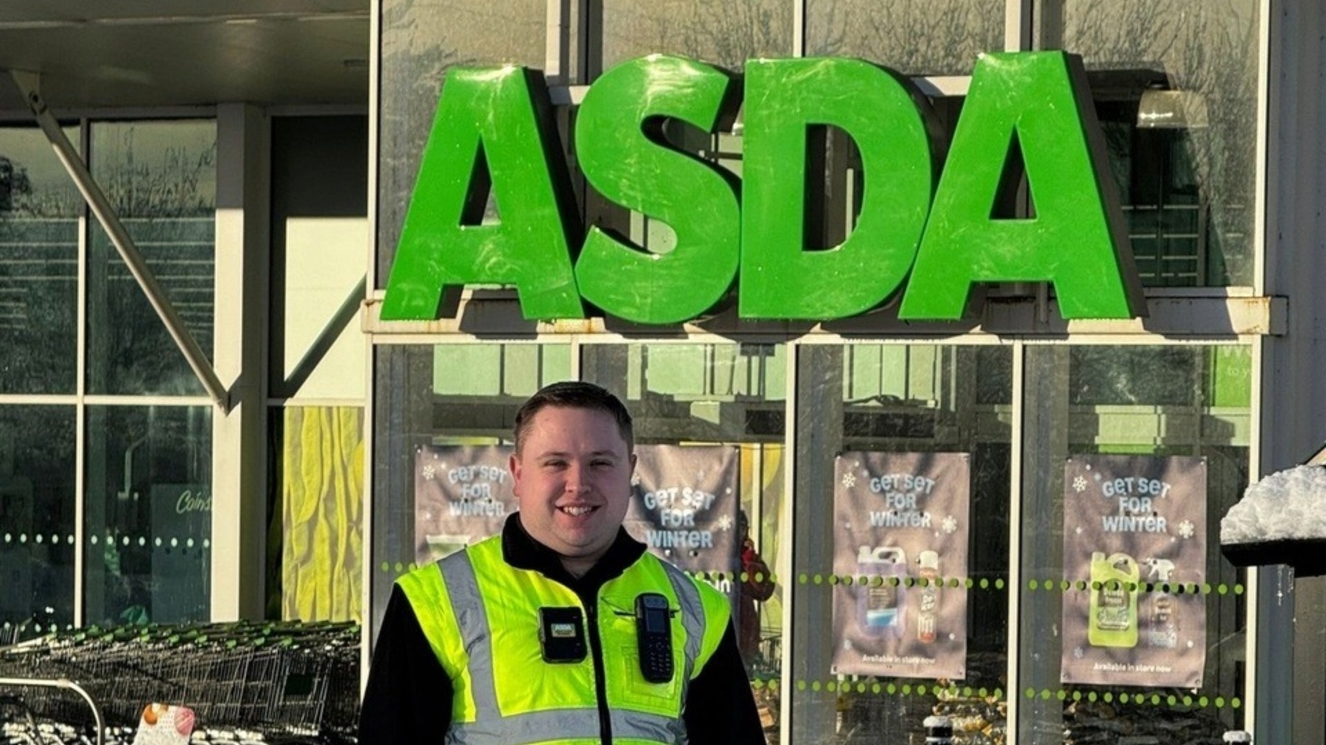 Security Colleague Callum Gault from Asda Huntly is an on-call firefighter.