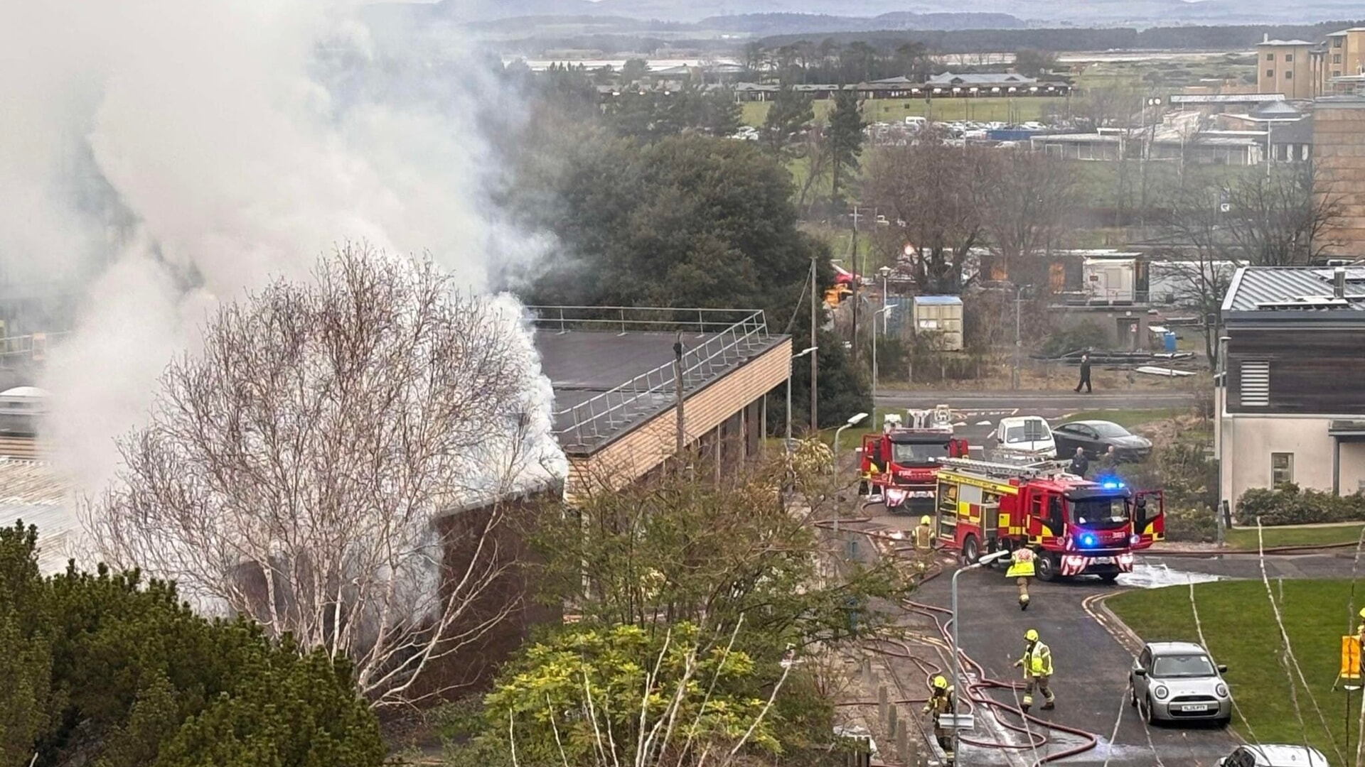 Emergency services were called to the blaze on Wednesday afternoon.