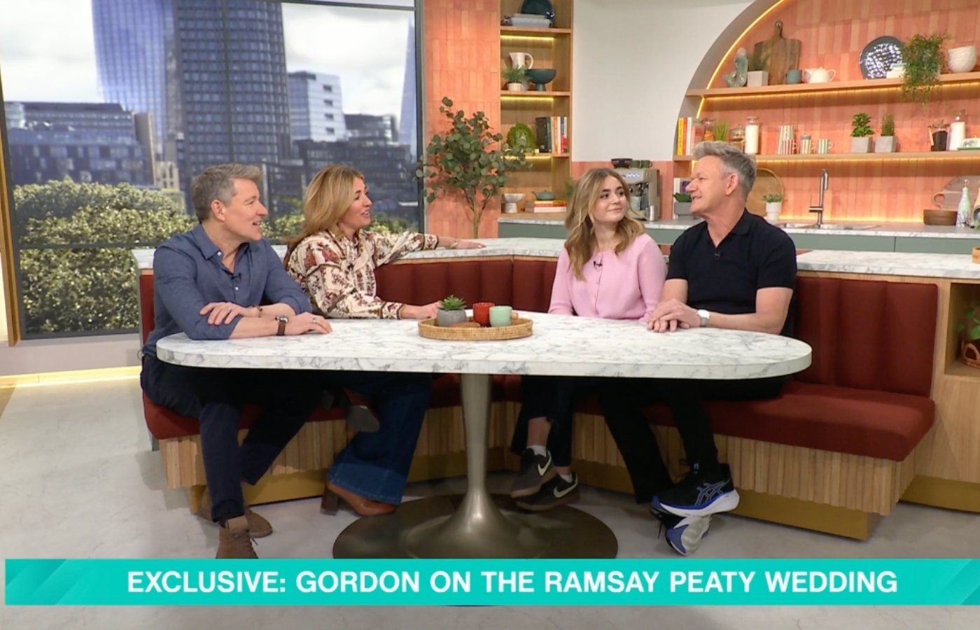 Gordon Ramsay was joined by his daughter Tilly as he discussed Holly and Adam's wedding