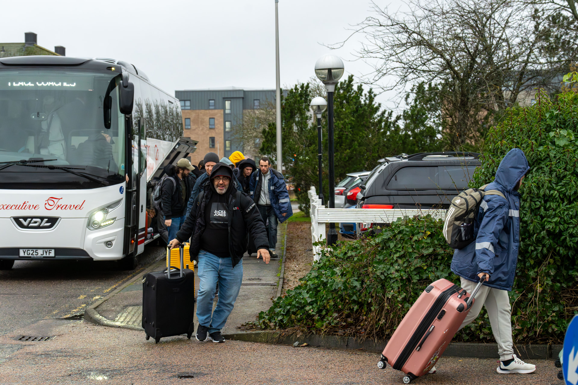 The Peace Coach arrived at The Aberdeen Dyce Hotel in Overton Circle.