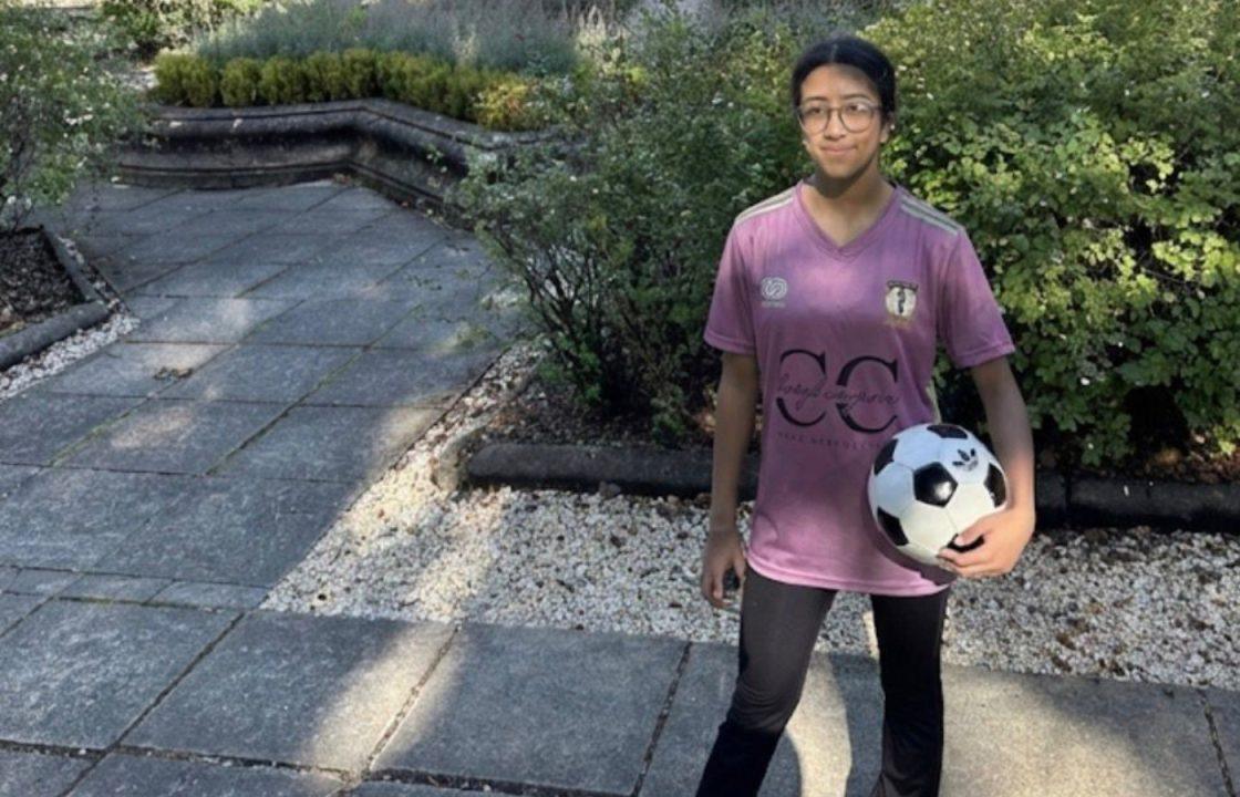 Glasgow schoolgirl raises hundreds of pounds to buy football team’s kit after sponsorship challenges