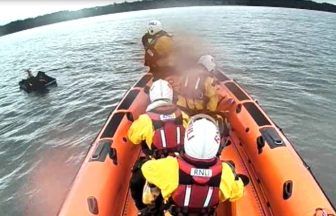 Person rescued near Cramond Island in Firth of Forth after drifting on inflatable mattress