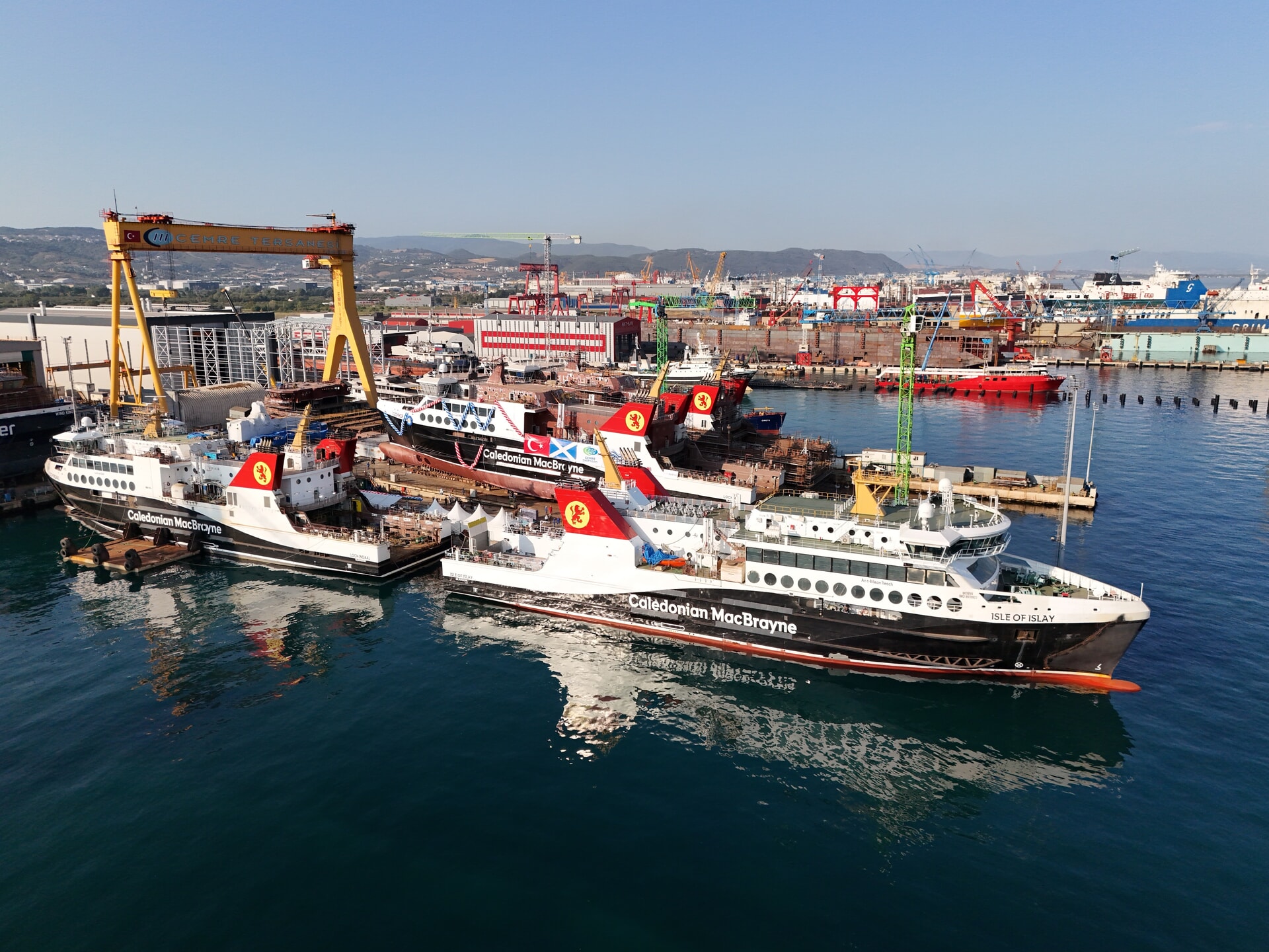 The vessel is the first of four that will serve Scottish routes.