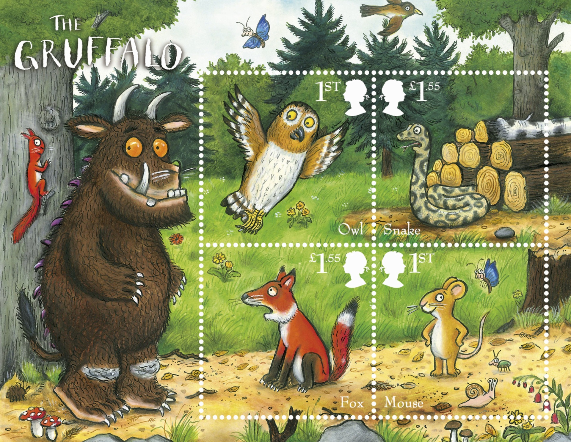 The characters from the story have previously appeared on postage stamps (Royal Mail/PA)