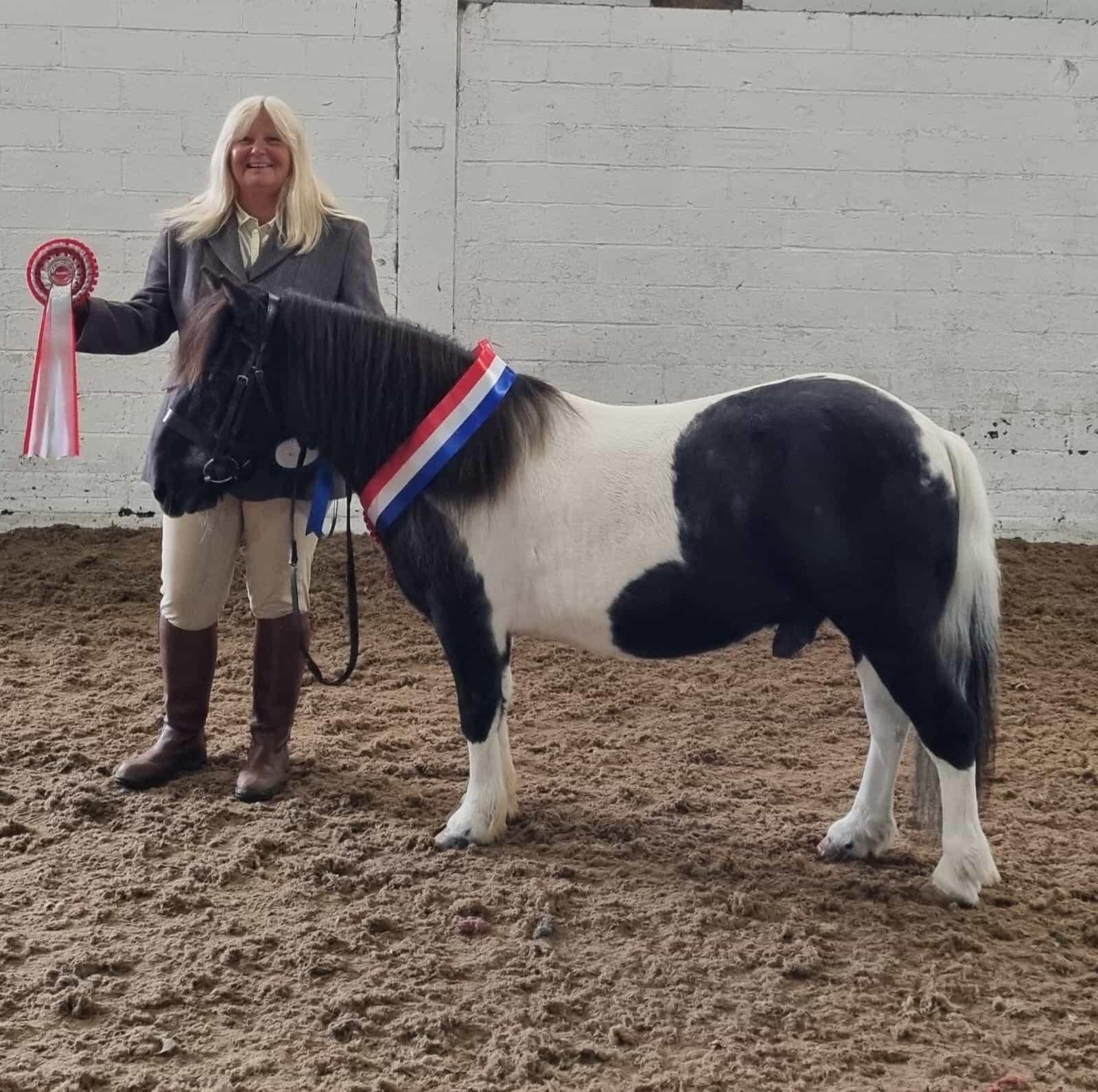 Susan with her rescue pony.