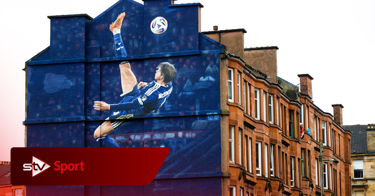 Mural of Scott McTominay's overhead kick near Hampden completed | STV News