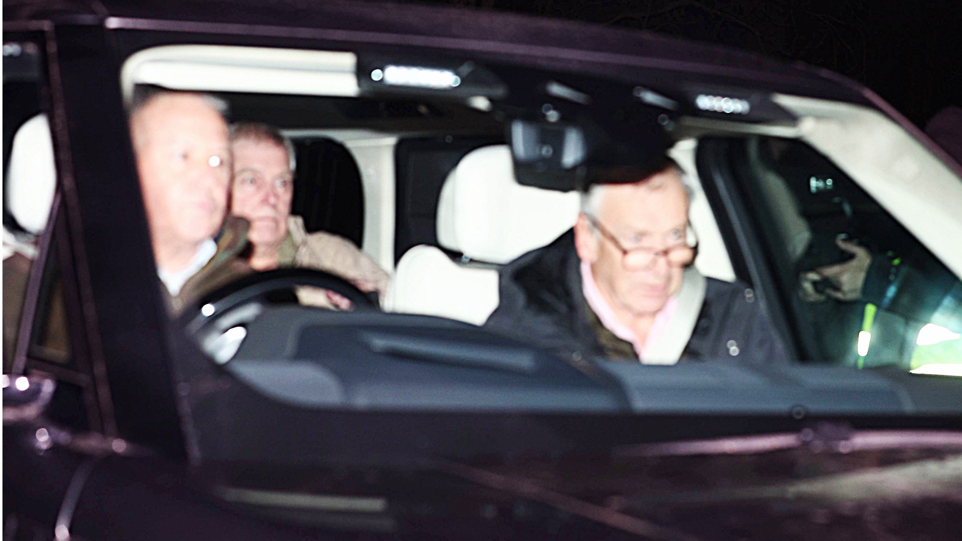Andrew Mountbatten-Windsor is seen returning after leaving police custody, following his arrest.