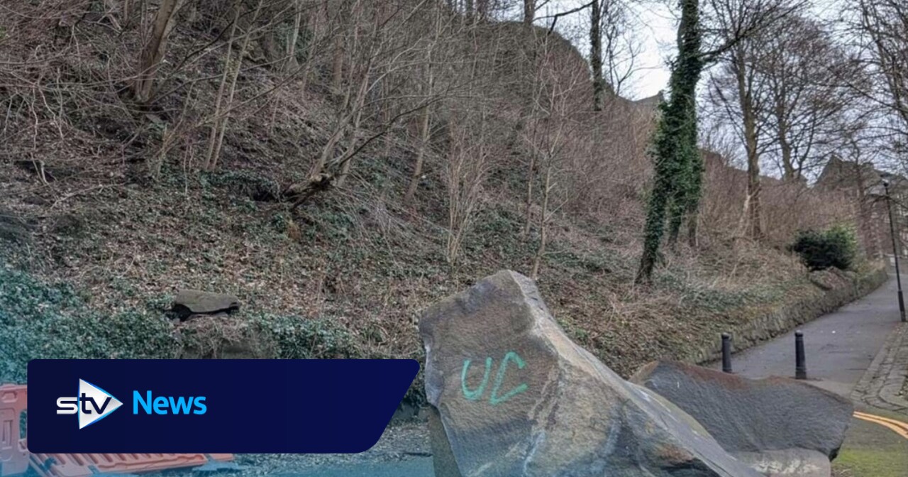 Work to clear fallen rocks, debris and unstable material from Stirling road under way