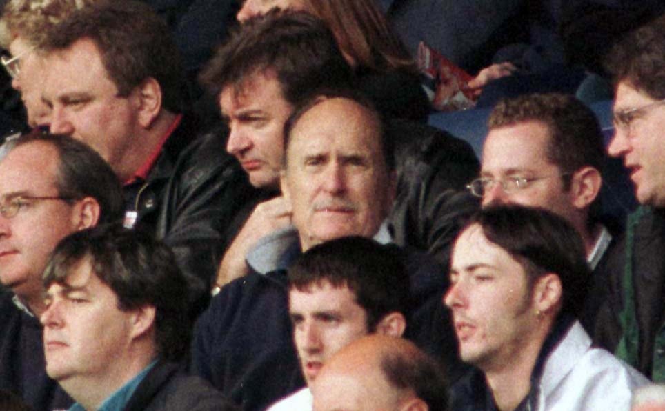Duvall sits with the crowd to take in a 1-1 draw between Rangers and Kilmarnock at Ibrox.