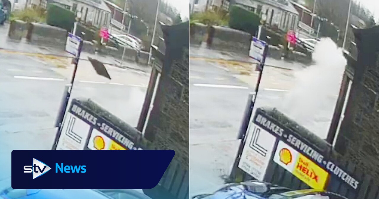 Manhole cover 'explodes' forcing road to close and public urged to stay away