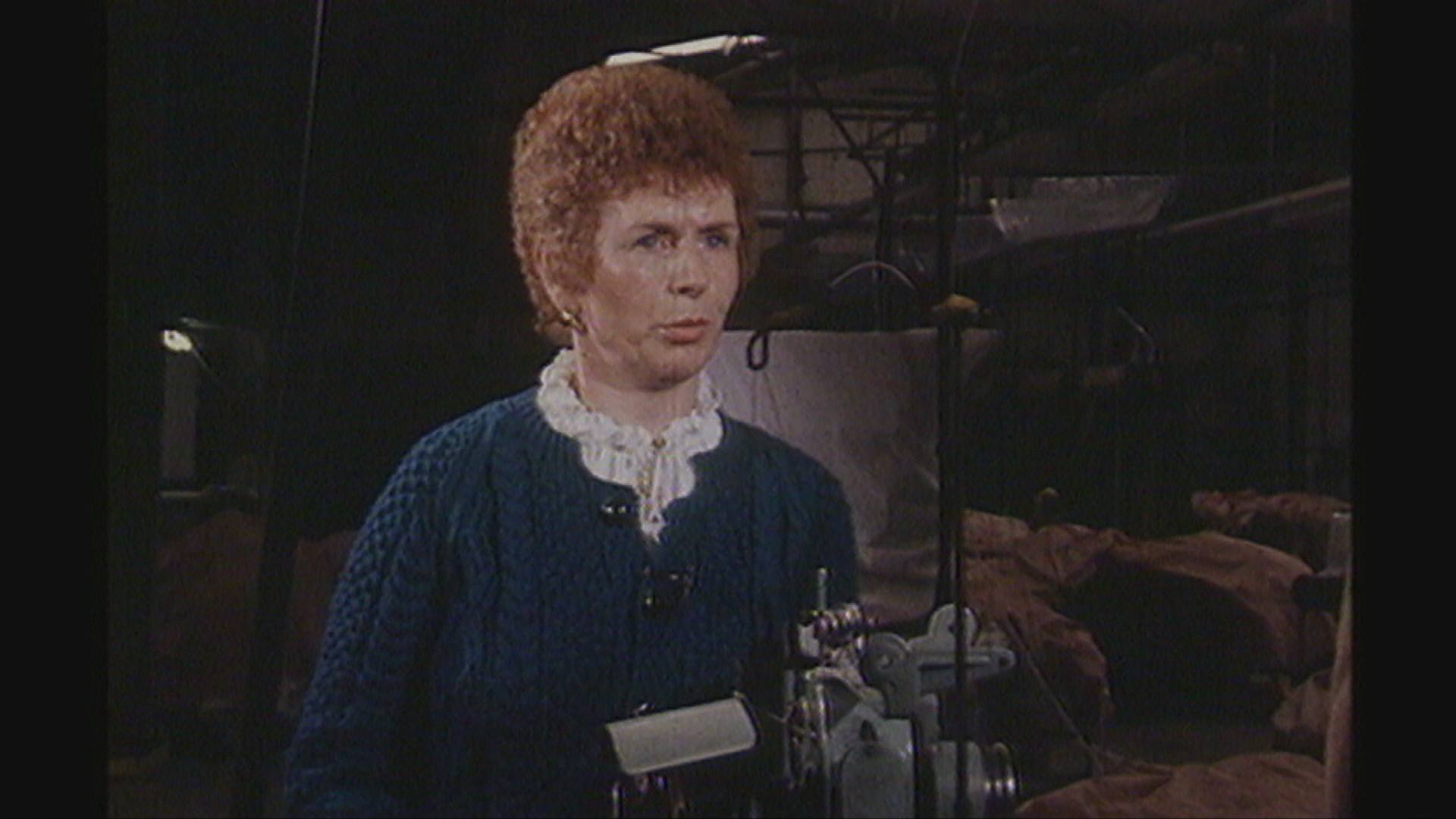 Shop steward Helen Monaghan during the strike