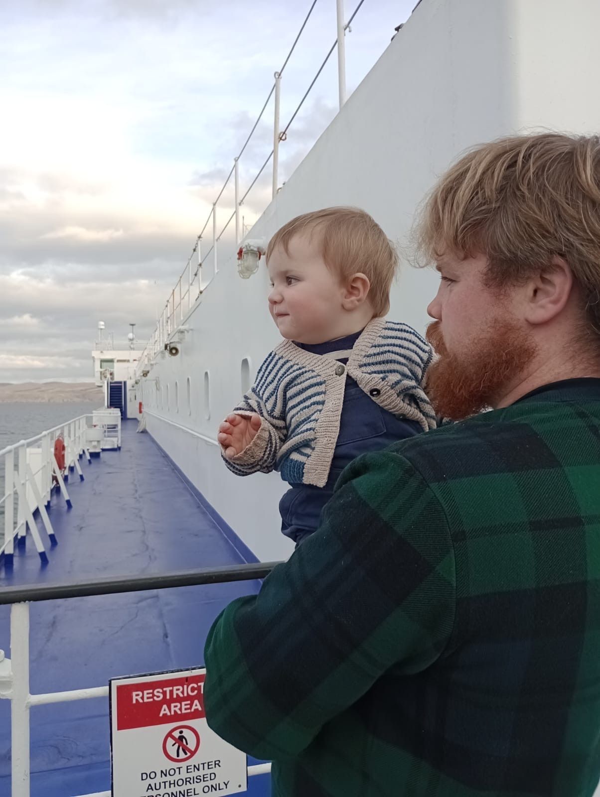 Charlie with son Stanley