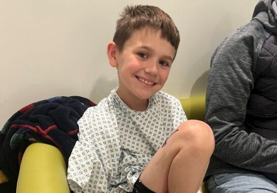 Alfie Phillips has fibular hemimelia, which affects fewer than one in 40,000 births and caused his right leg to not develop properly, leaving it more than an inch shorter than his left.
