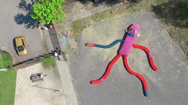 Glasgow student sets Guinness World Record with giant sock monkey