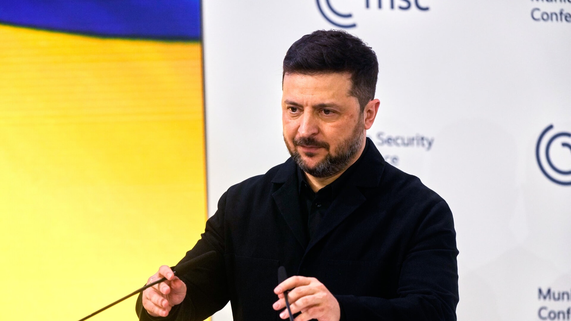 Volodymyr Zelensky addressed the Munich Security Conference on Saturday