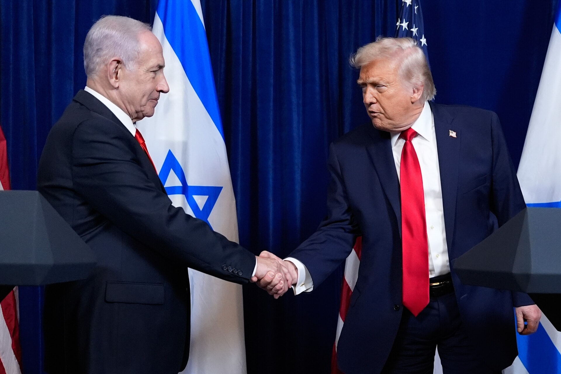 Benjamin Netanyahu with Donald Trump