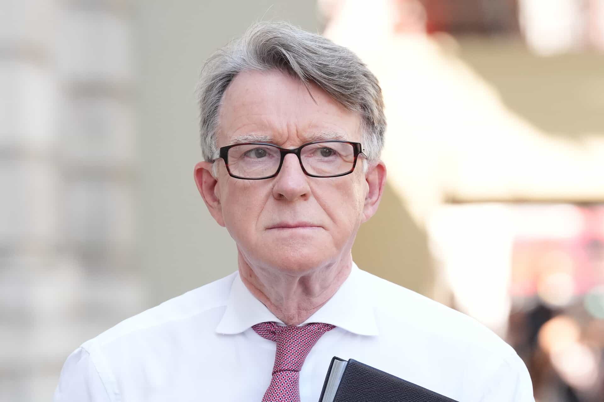 Peter Mandelson was sacked as US ambassador last year