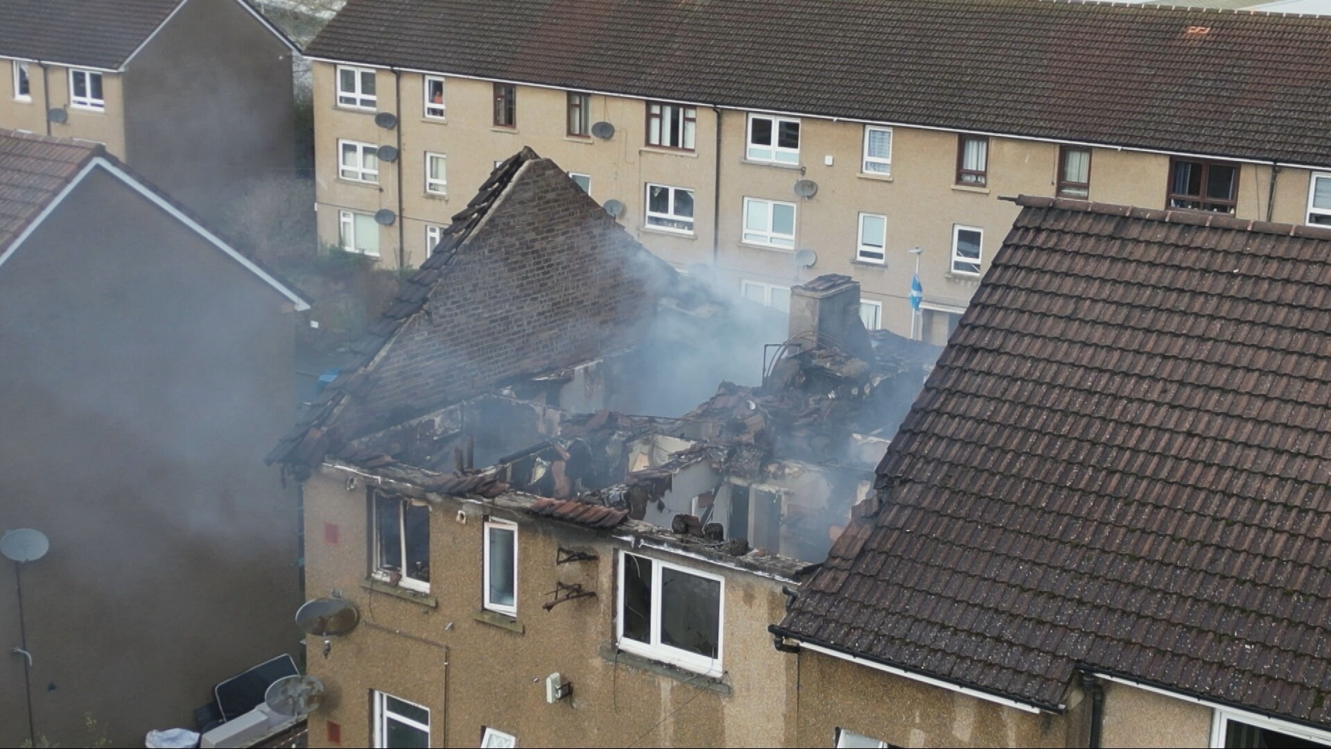 Emergency services, including crews from four fire appliances, were in attendance.