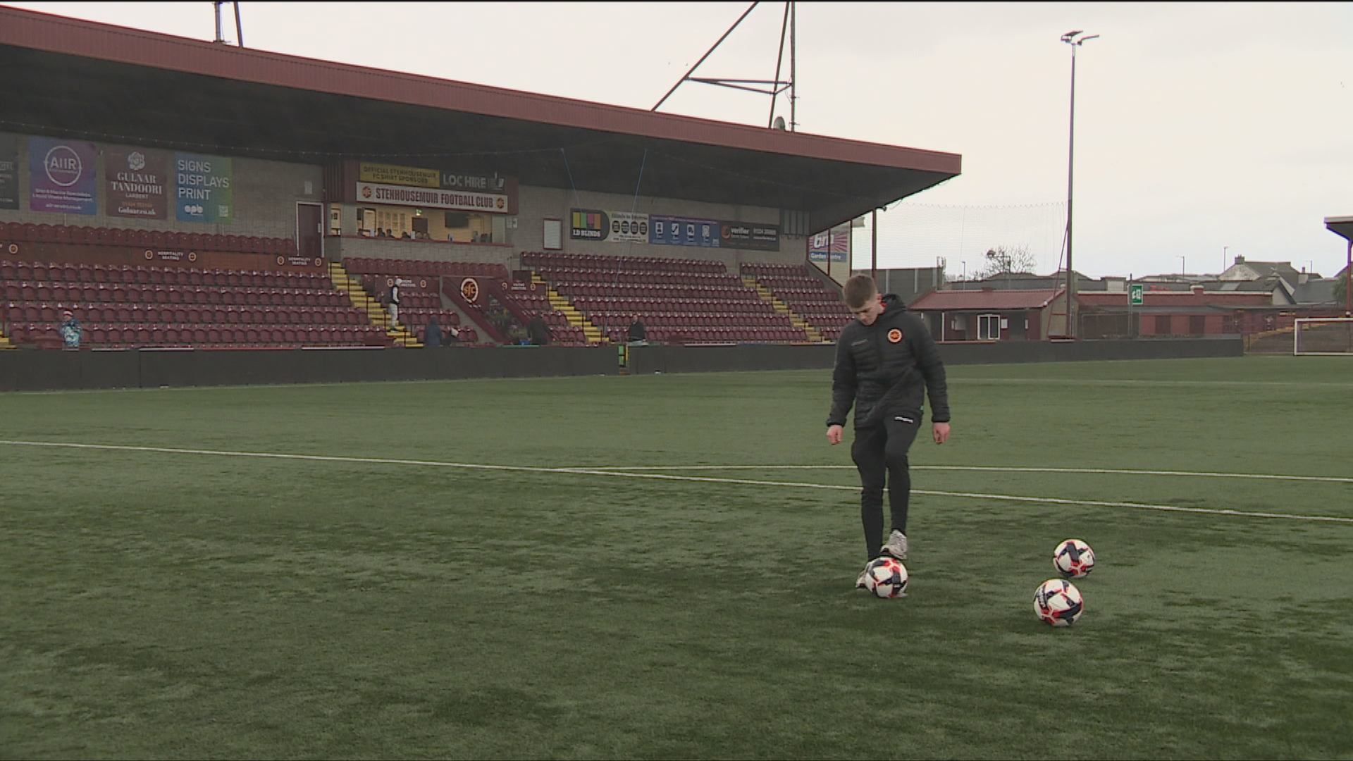 Stenhousemuir player Ollie Simpson