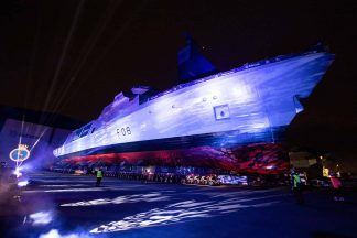 Two new Scottish-built warships reach key stages of construction