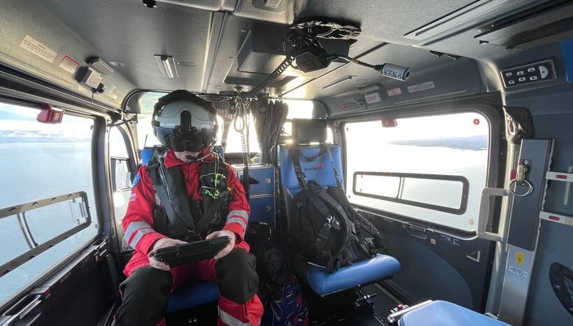 It was Eilidh's first time in an ambulance.