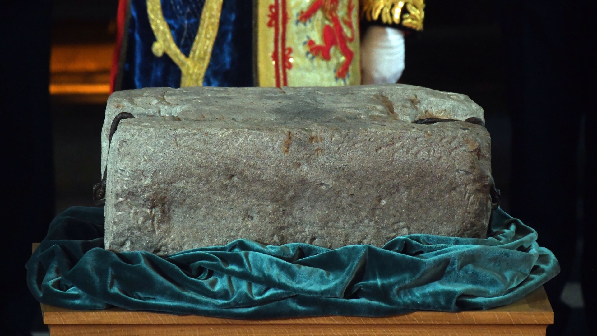 The ancient stone was repaired in secret