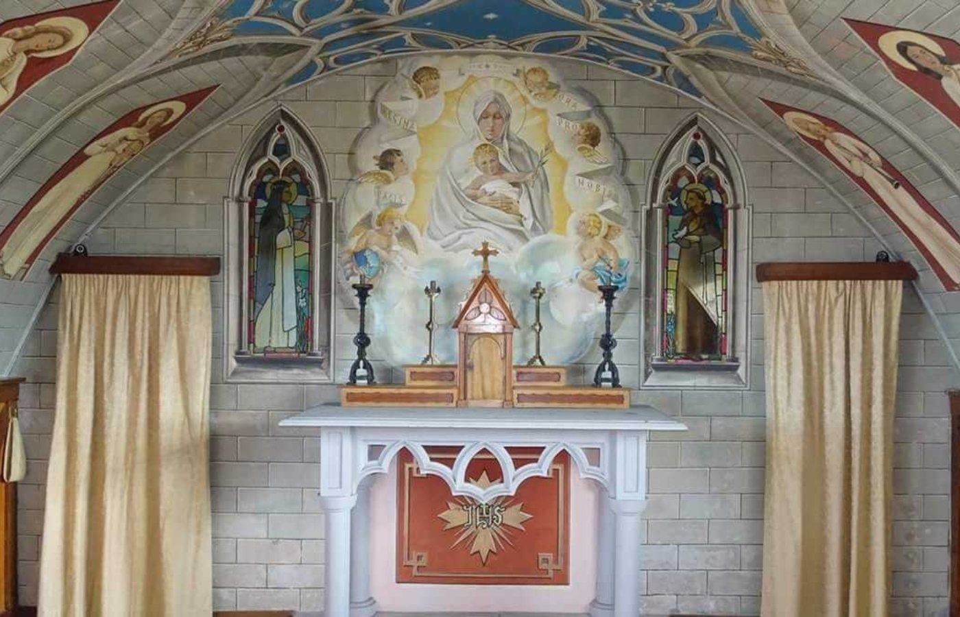 The owner of the Italian chapel in Orkney built the car park two years ago