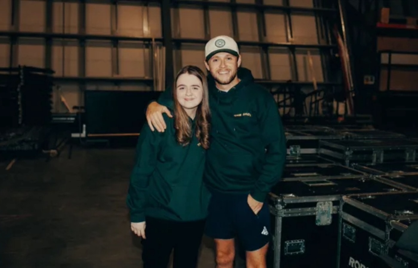 Aimee Nicholl from Glasgow meeting former One Direction star Niall Horan.