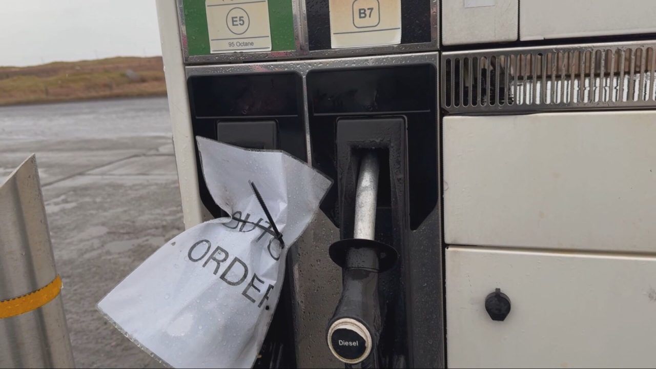 South Uist filling stations run out of petrol after strong winds hamper deliveries