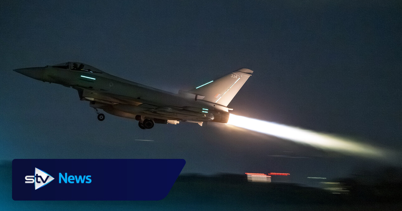 British jets shooting down drones and missiles to 'protect Americans' in Middle East