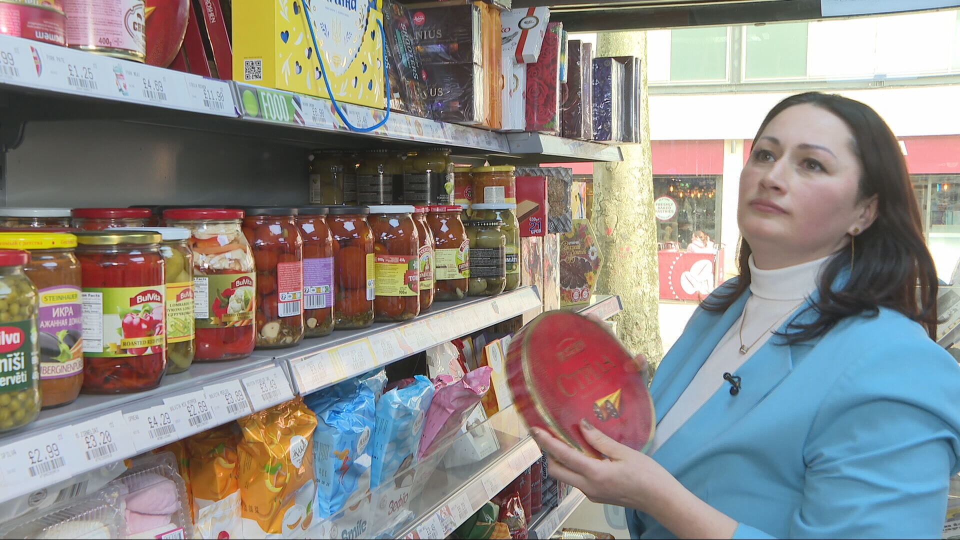 Olena Davydovych runs a supermarket in Leith.