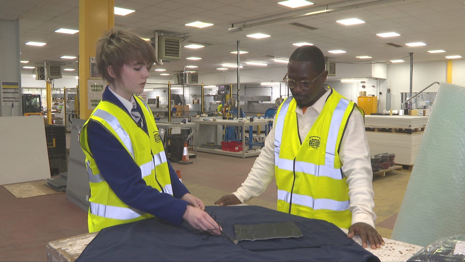 Rebecca demonstrates how the blanket works