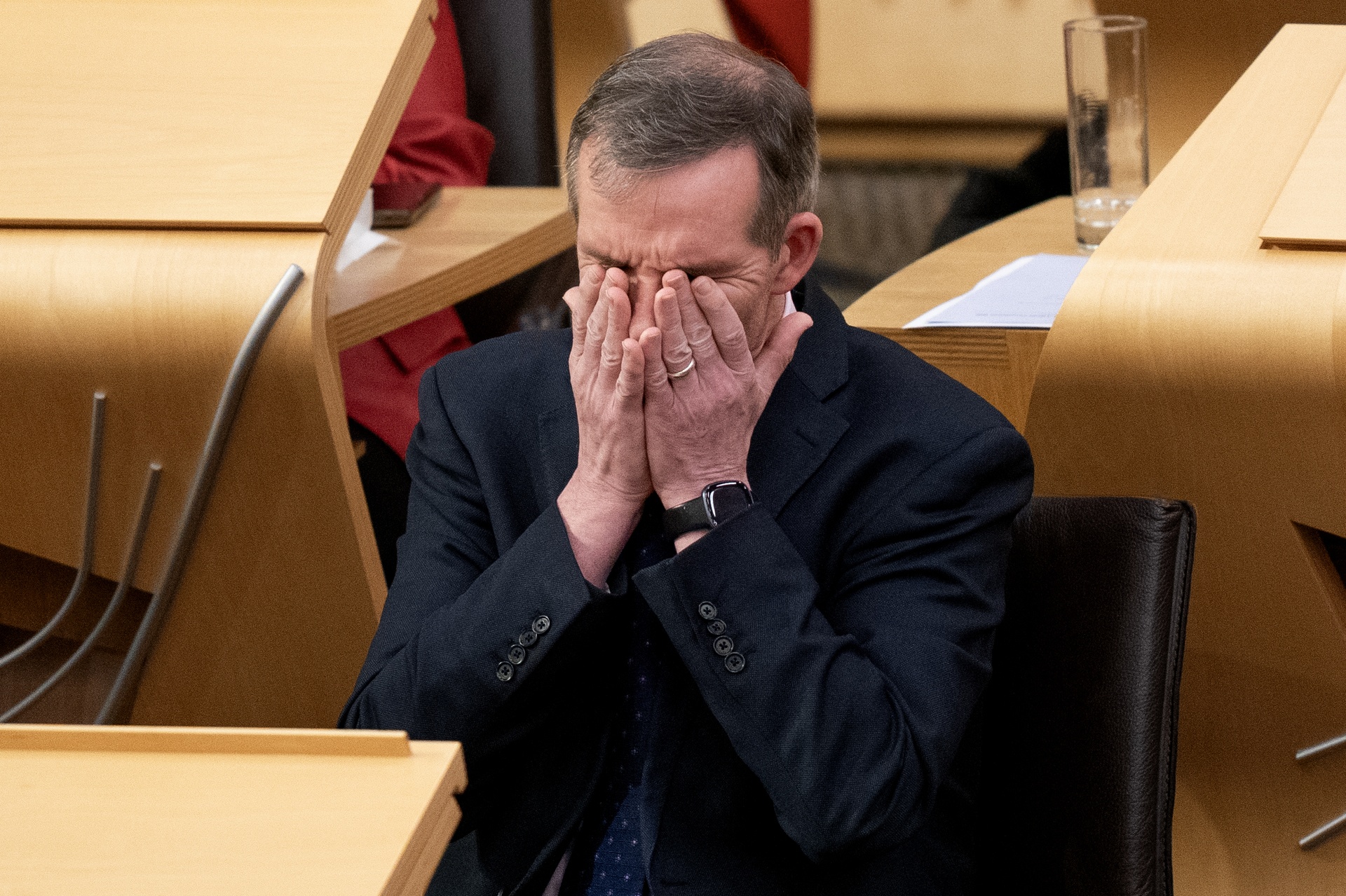 Scottish Liberal Democrat MSP Liam McArthur during the final Stage 3 vote on the Assisted Dying for Terminally Ill Adults (Scotland) Bill, in The Scottish Parliament in Edinburgh.