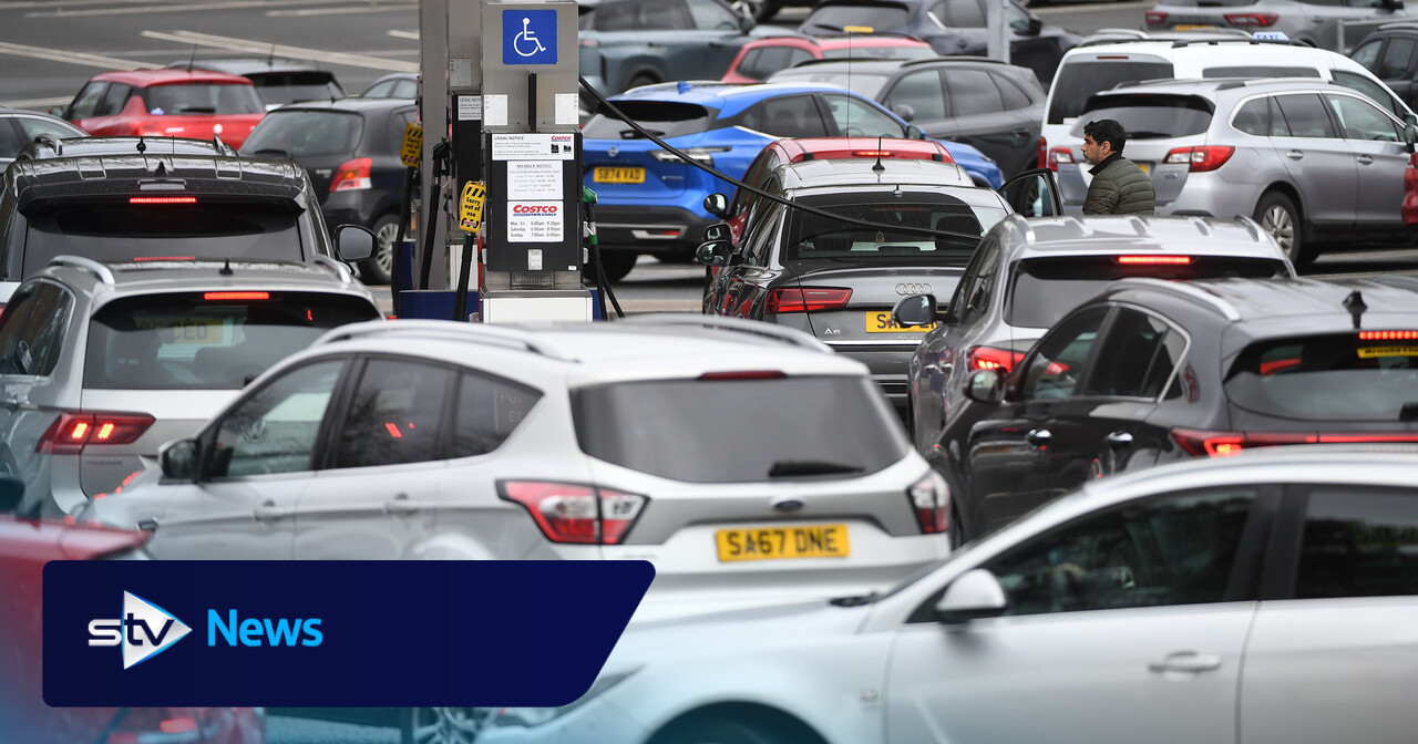 Hundreds queue at Costco petrol station amid rising fuel prices and empty ...