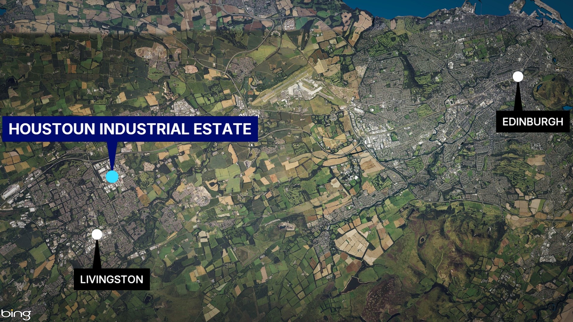 Emergency services were called to a premises at the Houston Industrial Estate at around 8.50am.