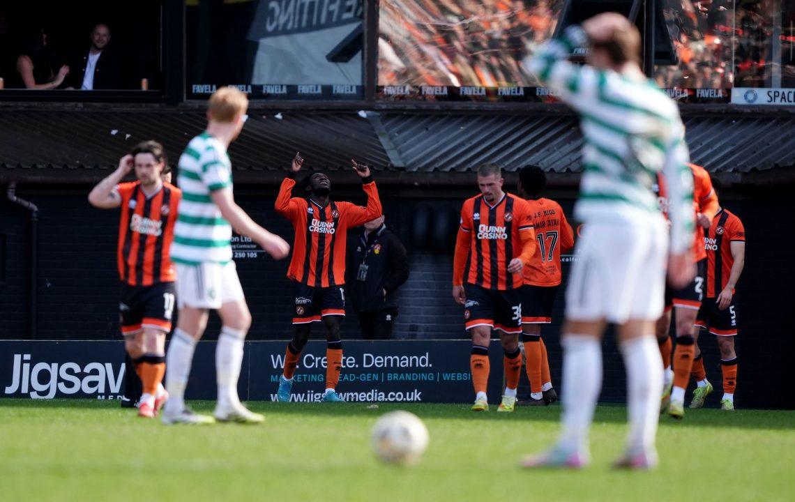 Celtic stumble in title race with damaging defeat at Dundee United