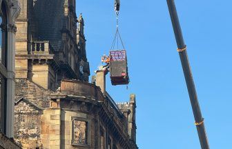 Demolition of Union Street building facade ravaged by fire in Glasgow city centre begins