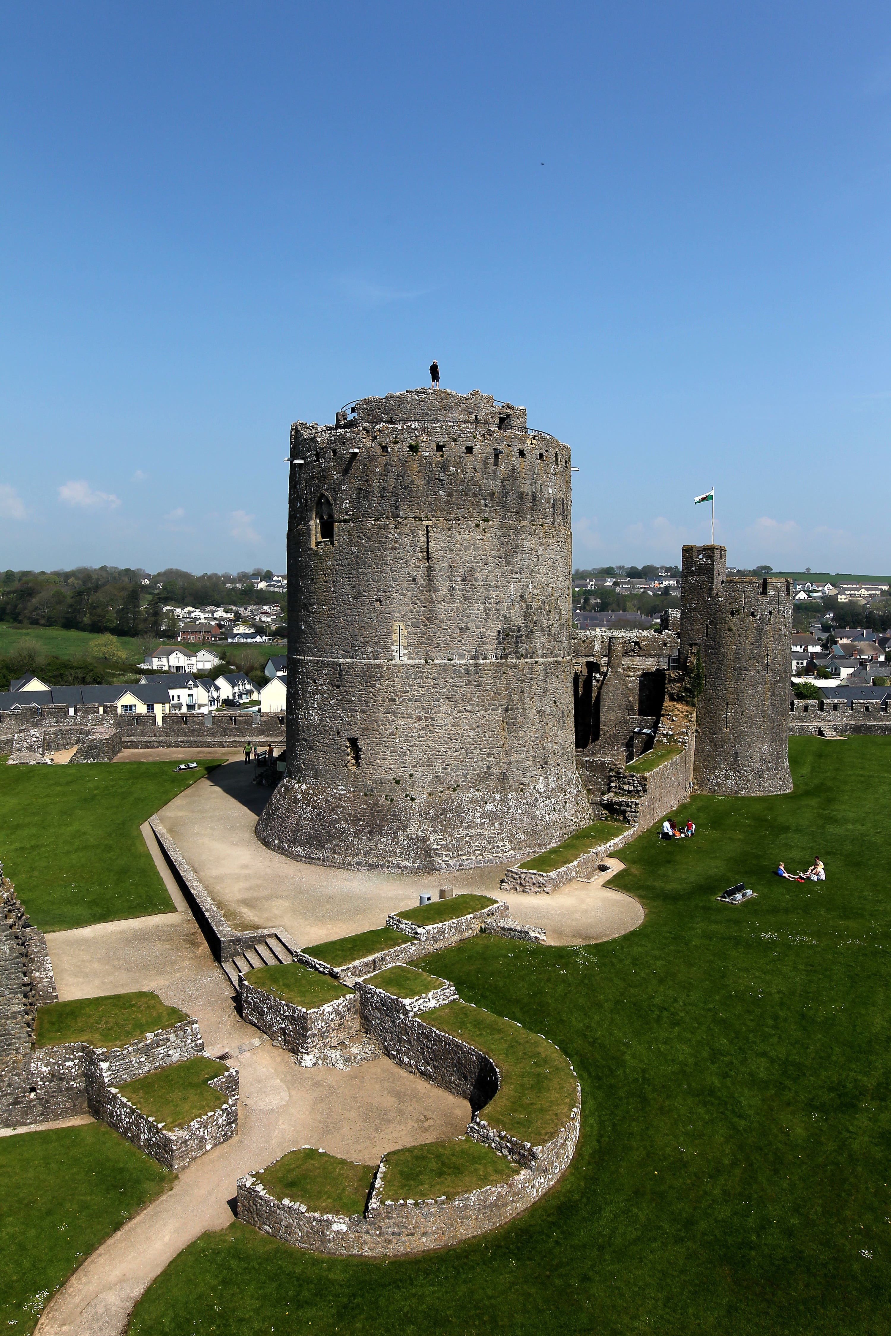 Pembroke Castle in west Wales was the birthplace of Henry Tudor, who went on to become King Henry VII
