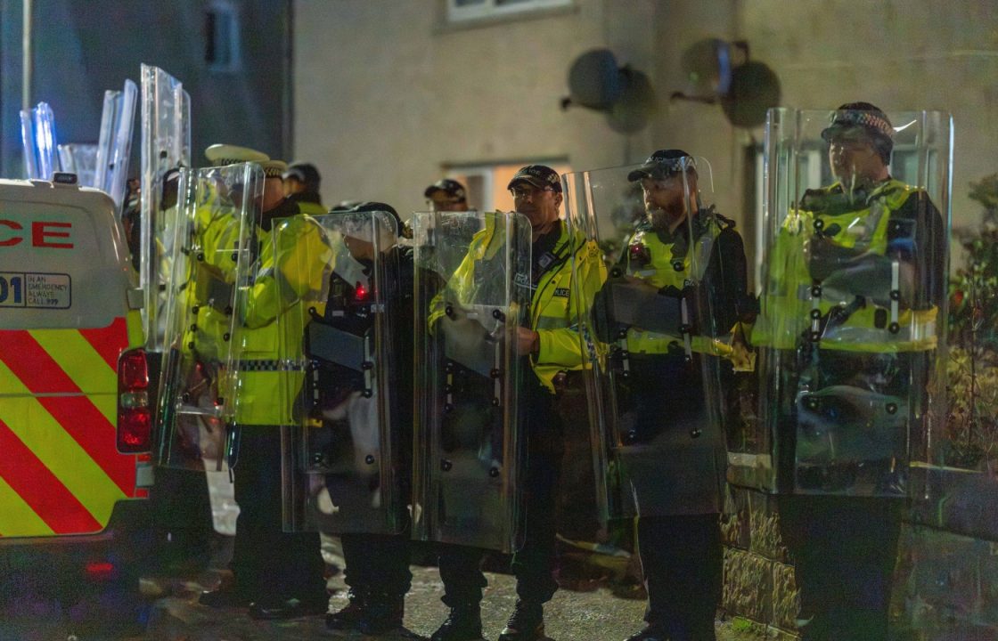 Paedophile removed from home and police attacked during ‘violent’ protest in Buckie