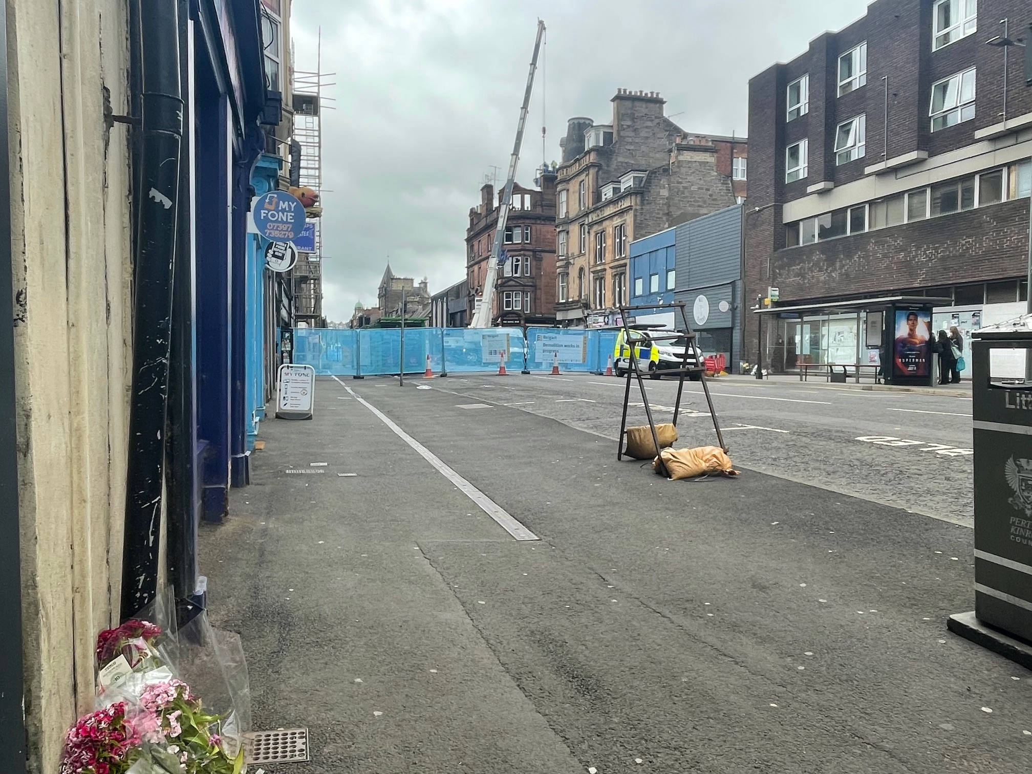 Demolition work was completed in December