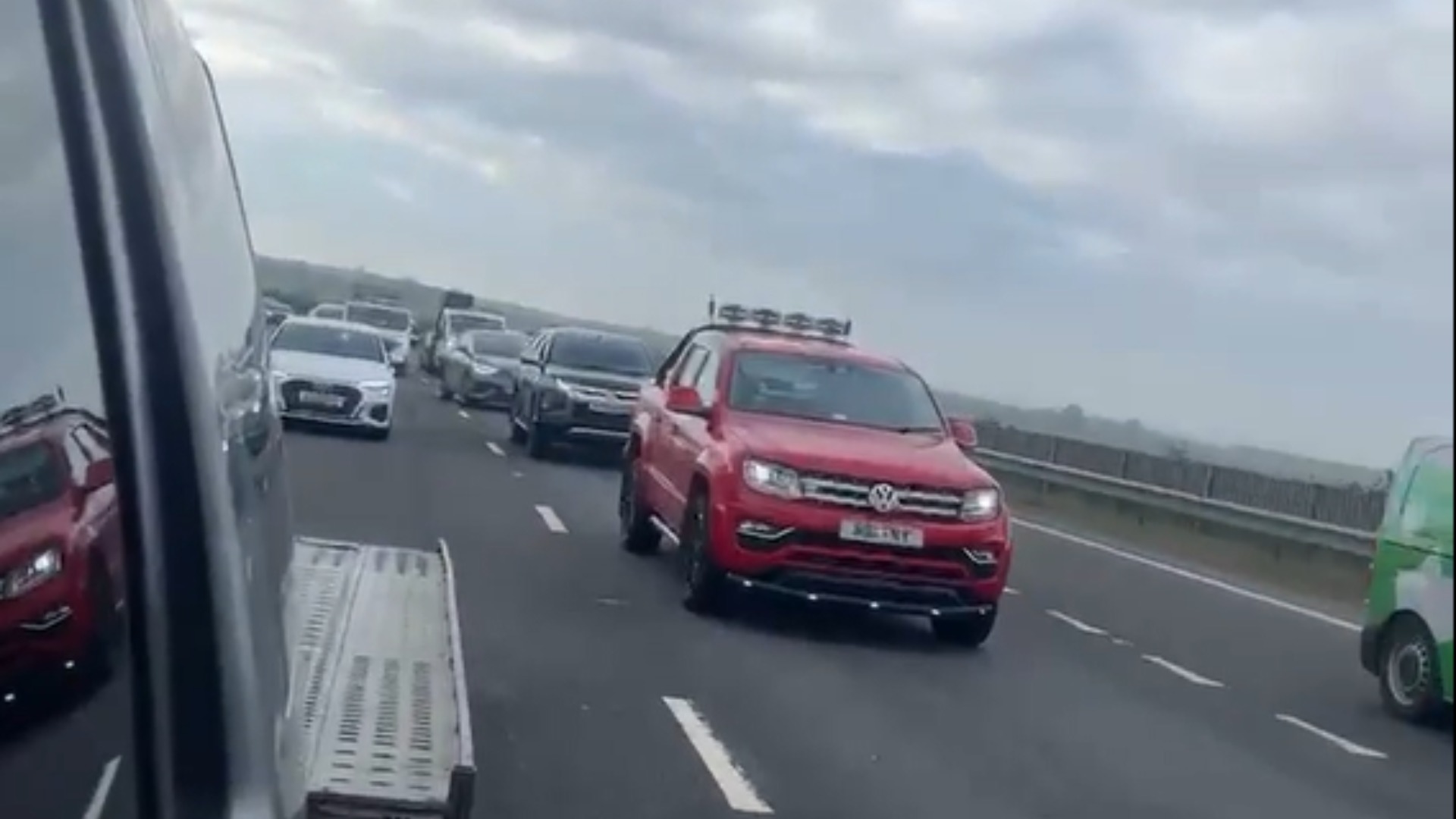 Fuel protest on the A90.