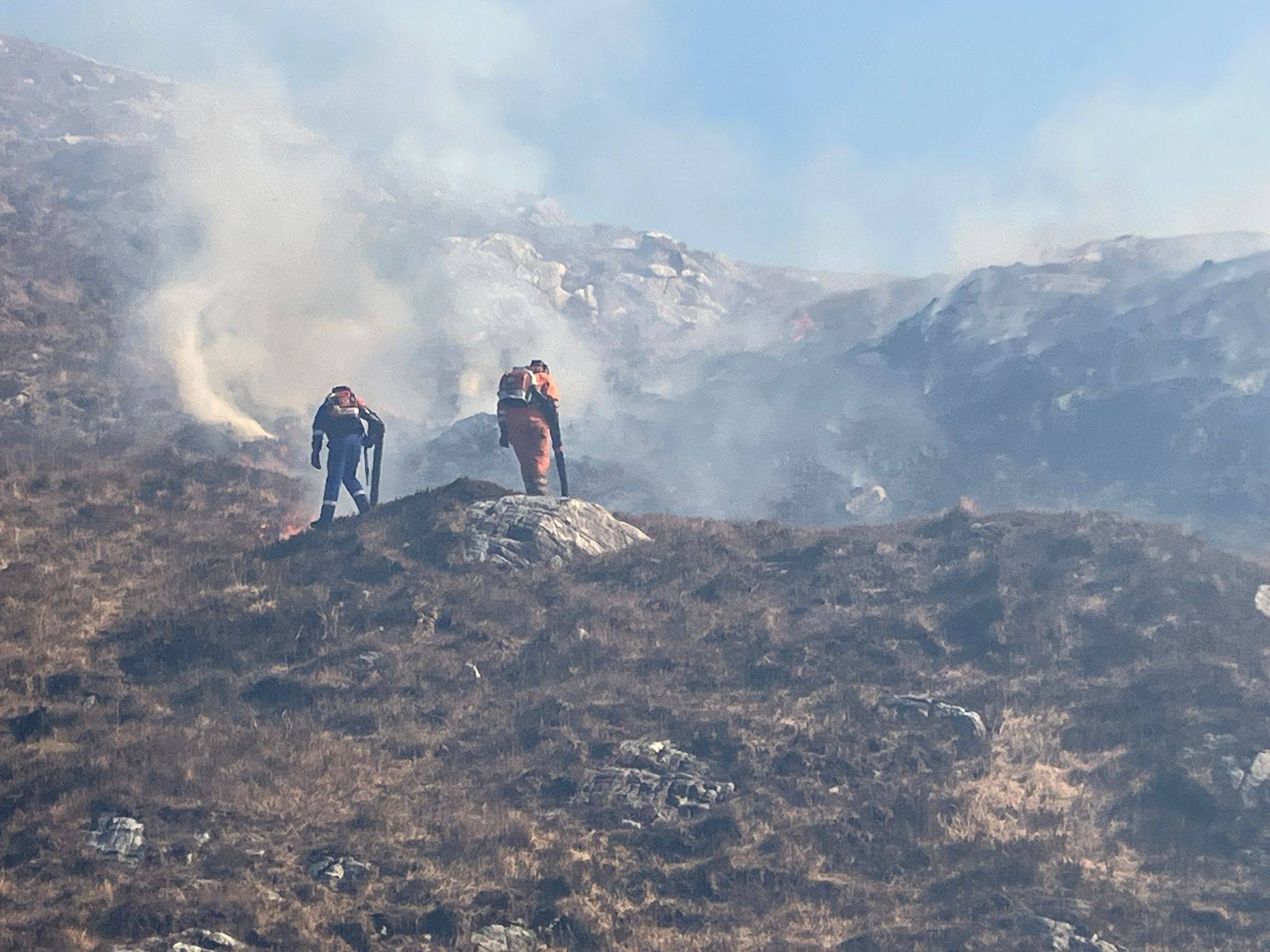 The Assynt Foundation thanked staff from neighbouring estates who were able to put the fire out with leafblowers.