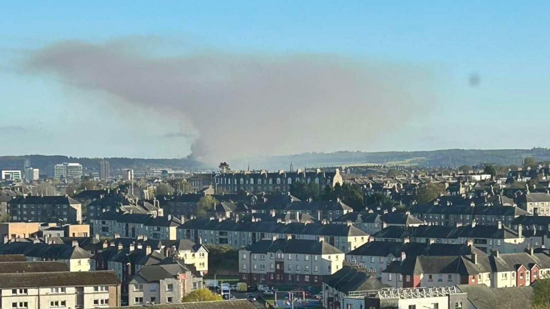 Large fire at Kincorth Hill in Aberdeen