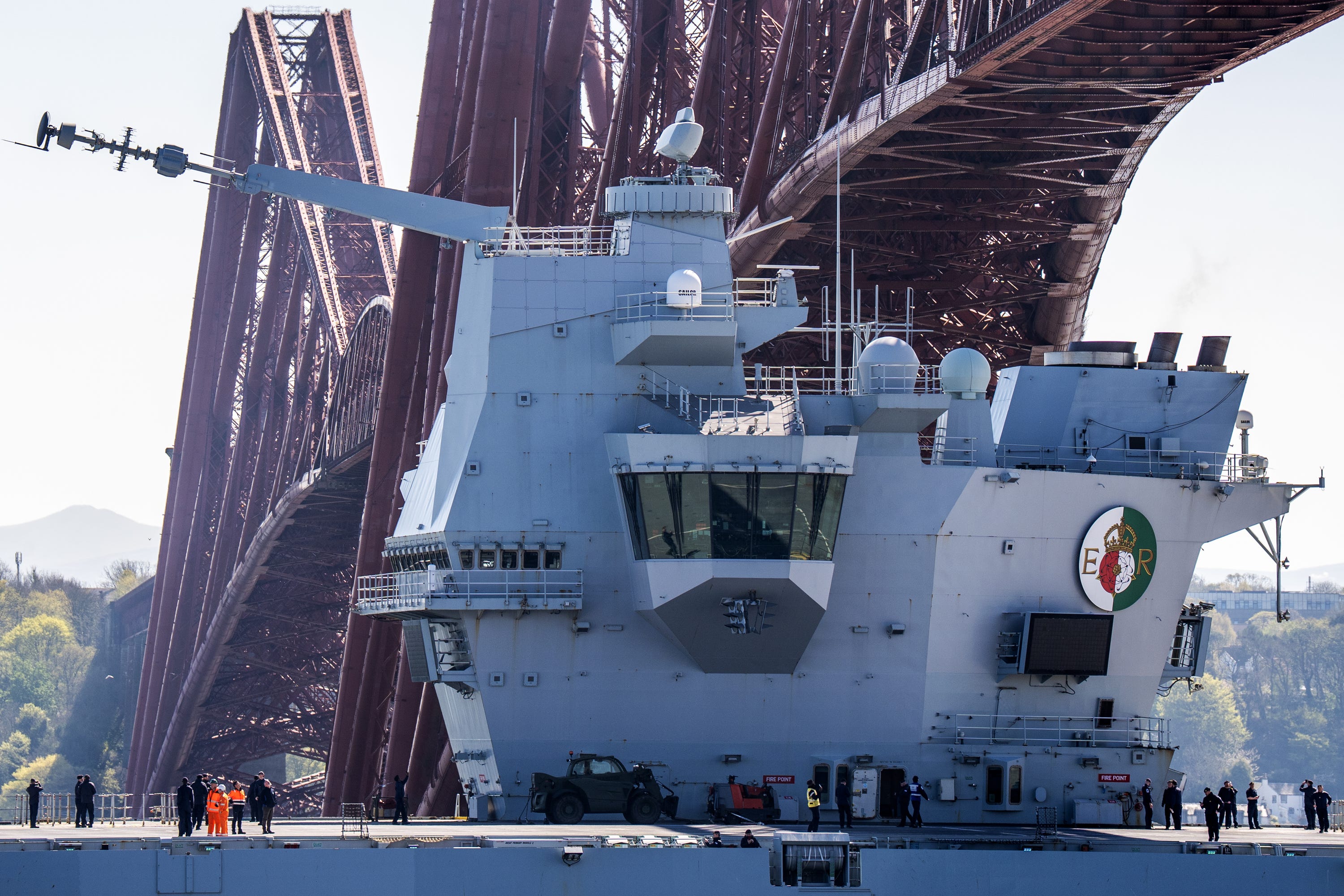 The ship has undergone maintenance at Rosyth since last summer