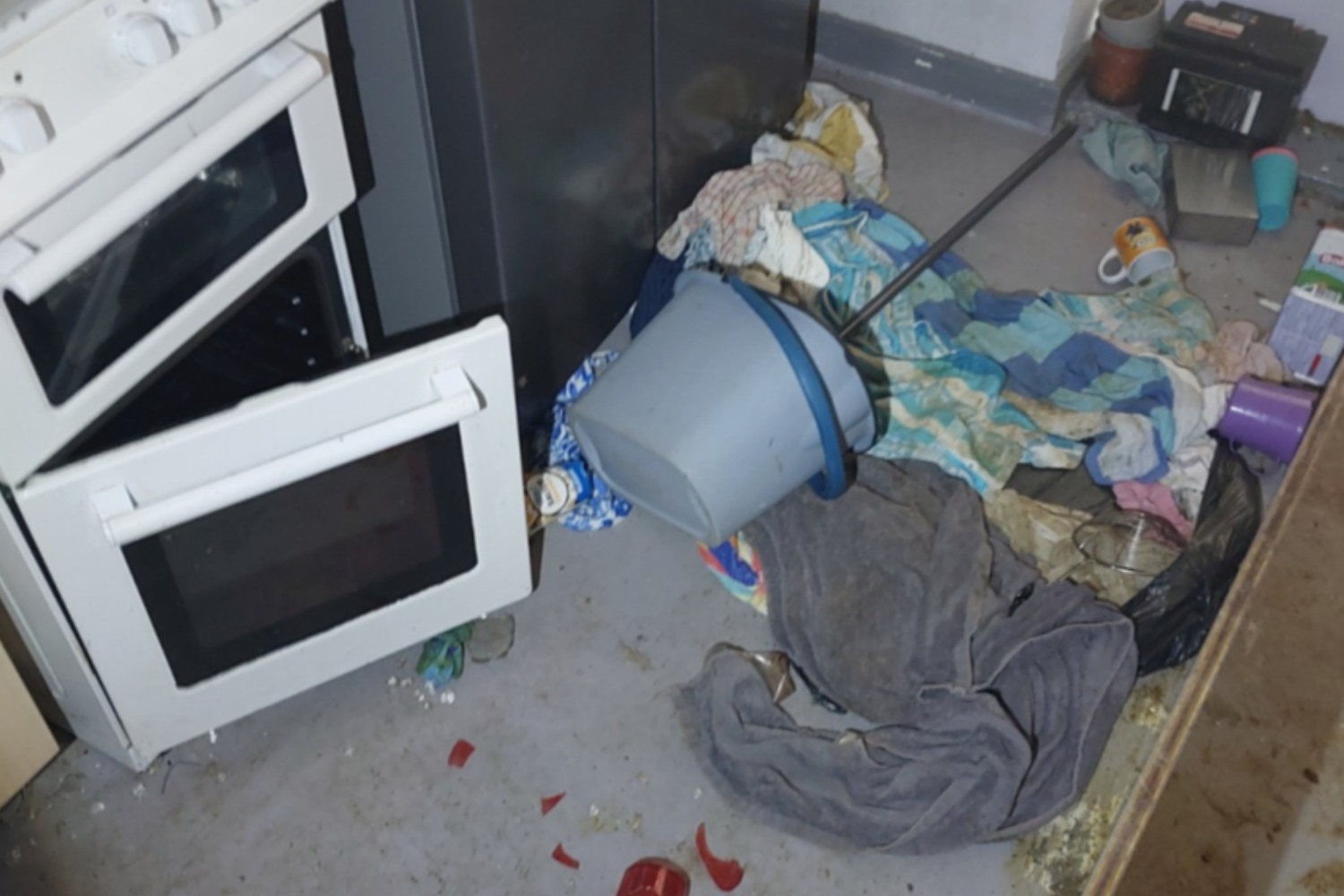 The house was described as being in 'disarray'.