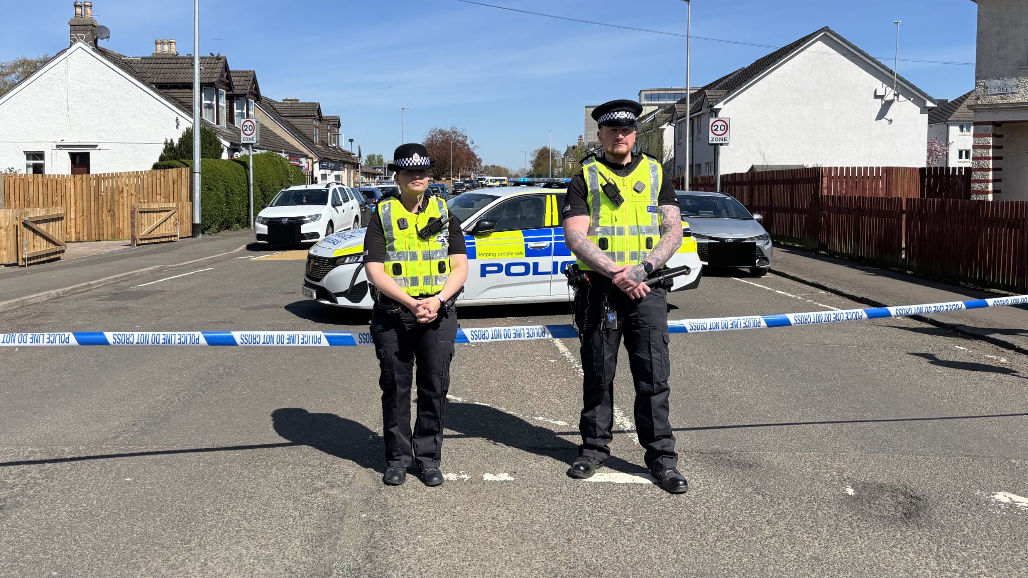 A large cordon was put in place following the discovery.