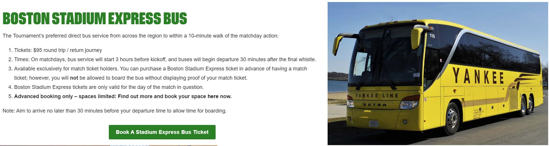 Bus tickets to the World Cup