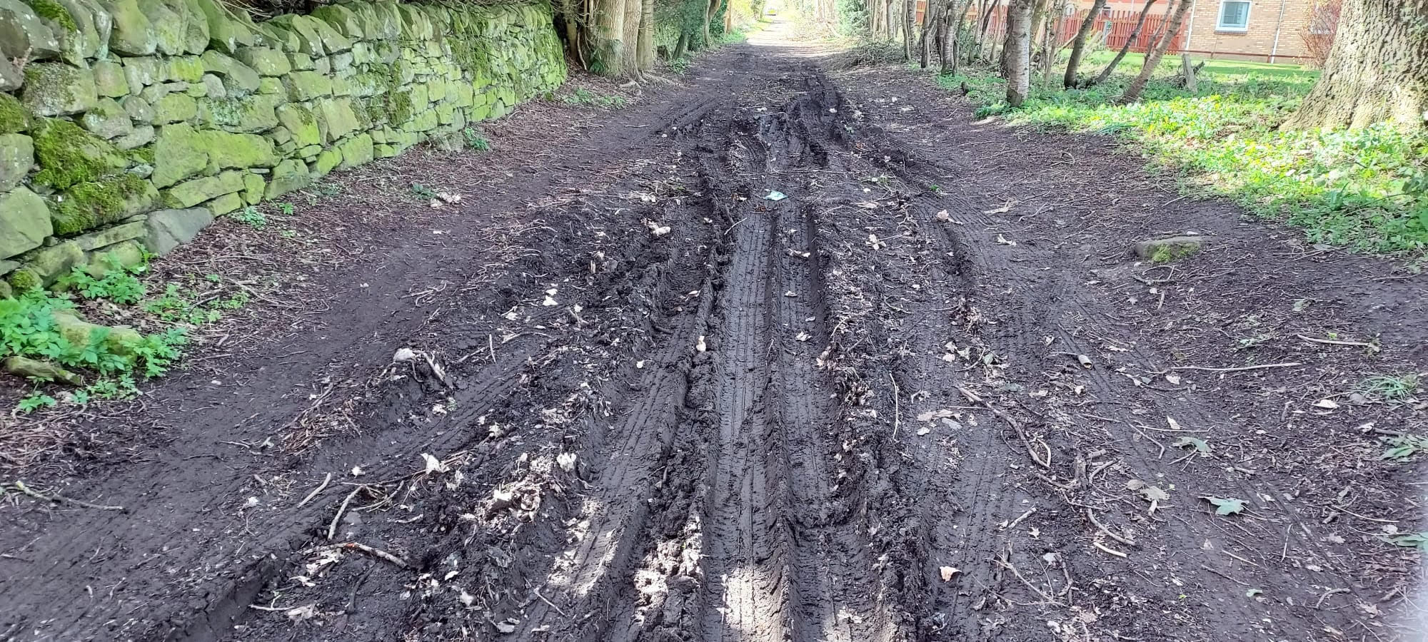 The local said the path remains unuseable