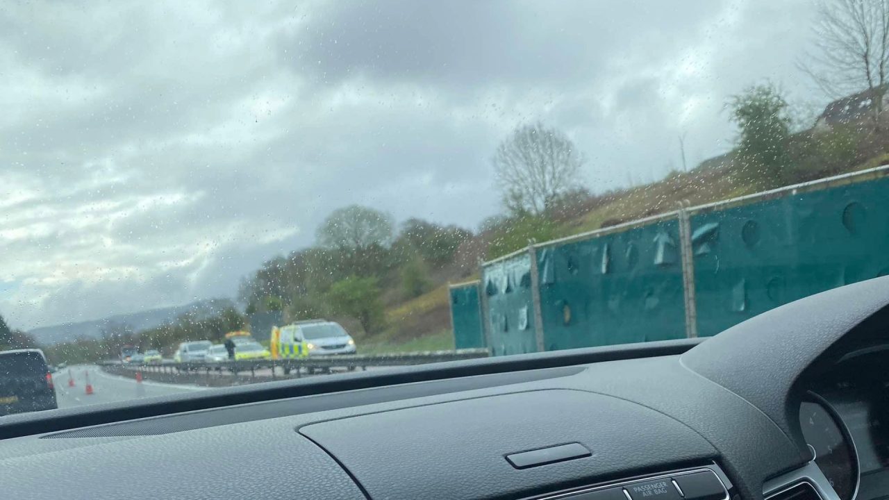 Two drivers dead in crash after car ‘driven on wrong side’ of M90