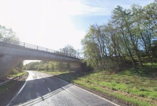 Car windscreen smashed after items thrown at passing vehicles from bridge above M74